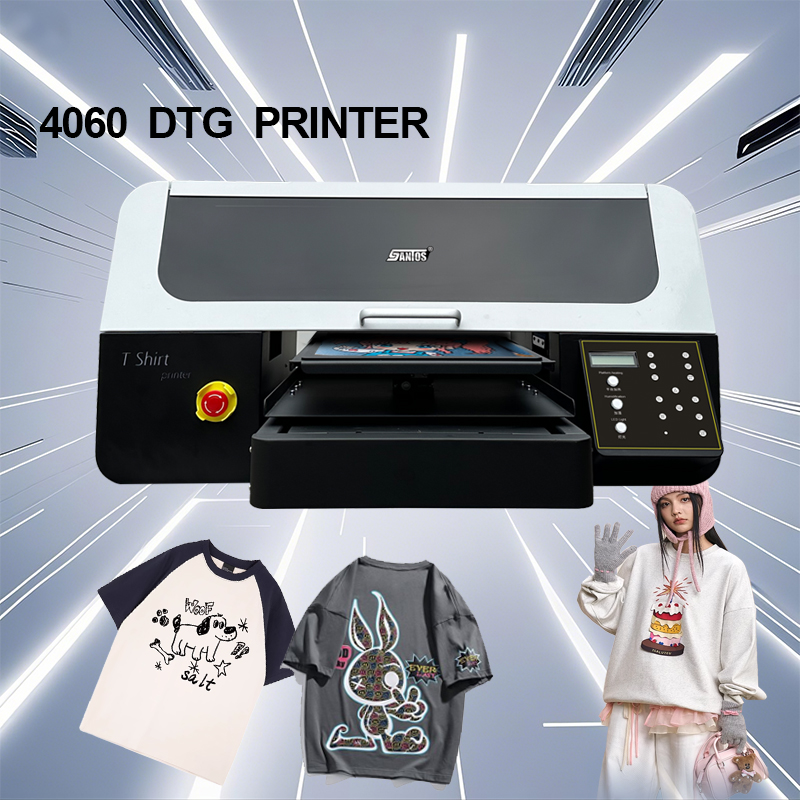 Commercial Dtf Printing Machine - T-Shirt-Digitaldrucker 4060-Modell mit XP600/I1600A1/I3200A1*2 Köpfen direkt