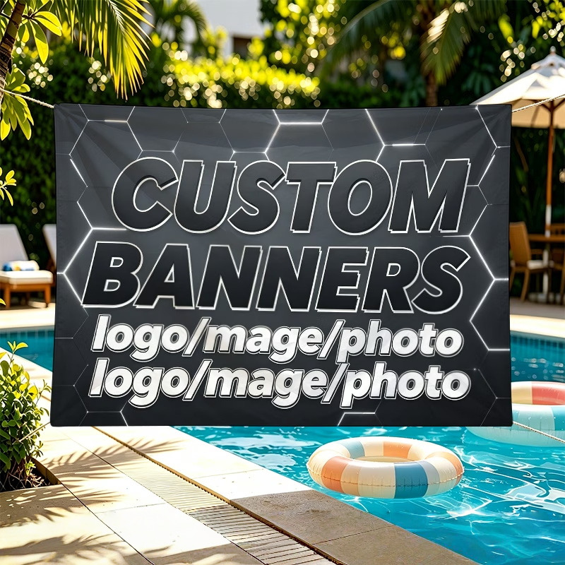 Commercial Printing Photoshop - Individuelle Bannerfahnen, geeignet für Festivalaktivitäten, Gedenkfotos,